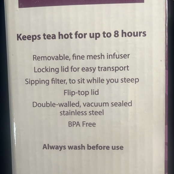 16 ounce pop a top Tumbler with removable fine mesh infuser for tea - Picture 2 of 5